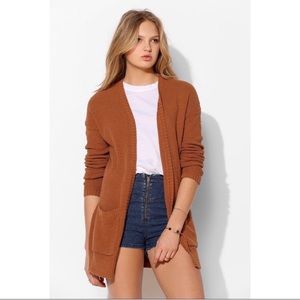 Rust knit cardigan urban outfitters BDG